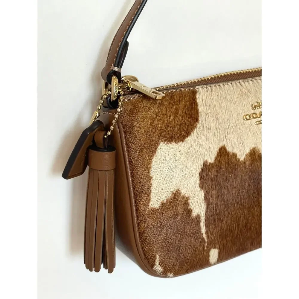 Coach Nolita 19 Wristlet Haircalf Cow Print Leather CDW34